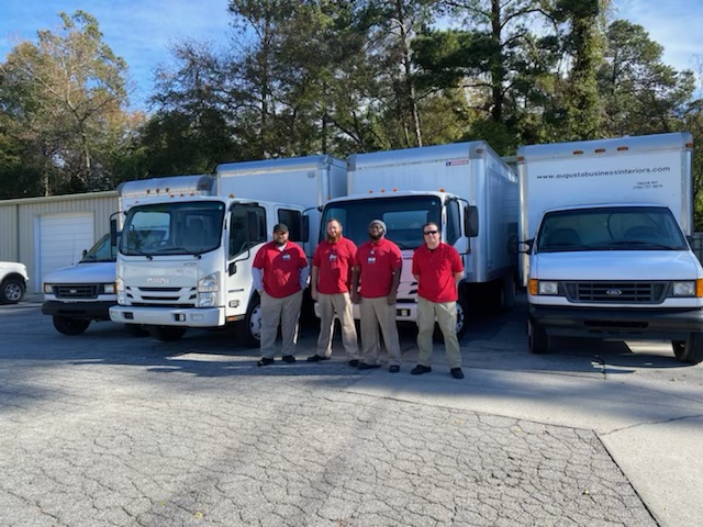 Augusta business interiors moving team